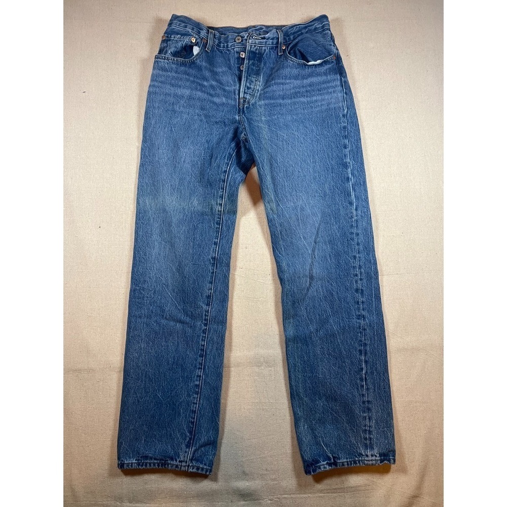 Levis 501 90s Jeans Mens Straight Denim Button Fly 30x32